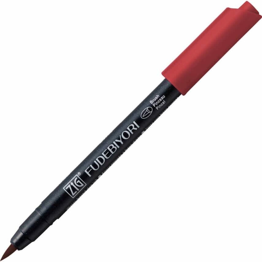 Zig Fudebiyori Brush Cbk-55n 260 Deep Red - 1