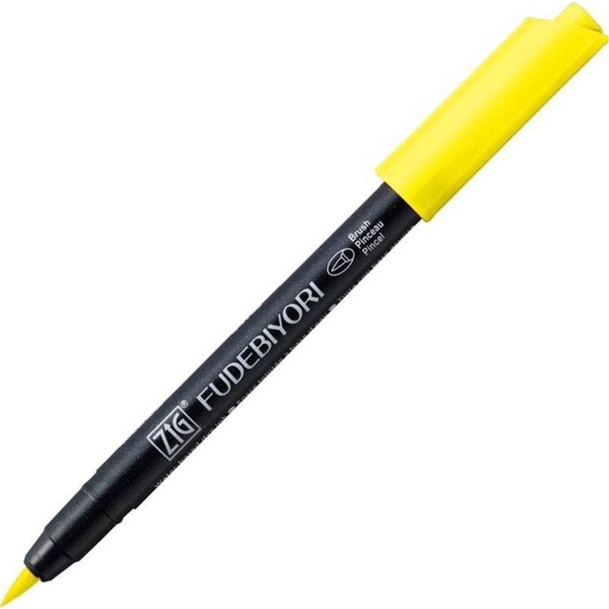 Zig Fudebiyori Brush Cbk-55n 51 Lemon Yellow - 1