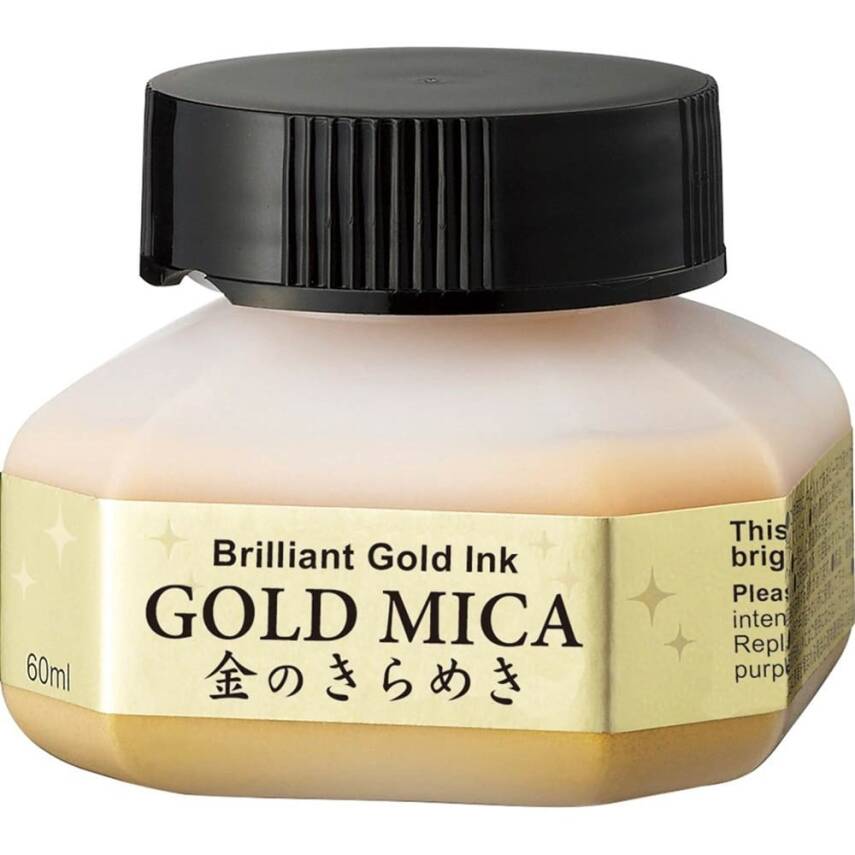 Zig Gold Mica Metalik Altın Renk Mürekkep 60 ml - 1