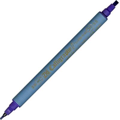 Zig Kaligrafi Kalemi Çift Uçlu 2 mm + 3.5 mm 080 Menekşe