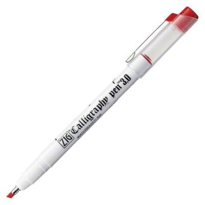 Zig Kaligrafi Kalemi Pc-300 Kırmızı 3.0 mm