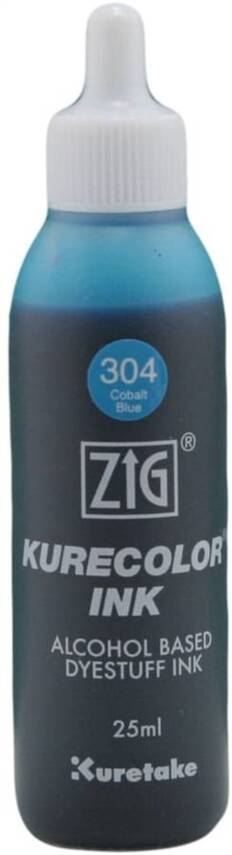Zig Kurecolor Ink 25 ml 305 (304) Cobalt Blue - 1