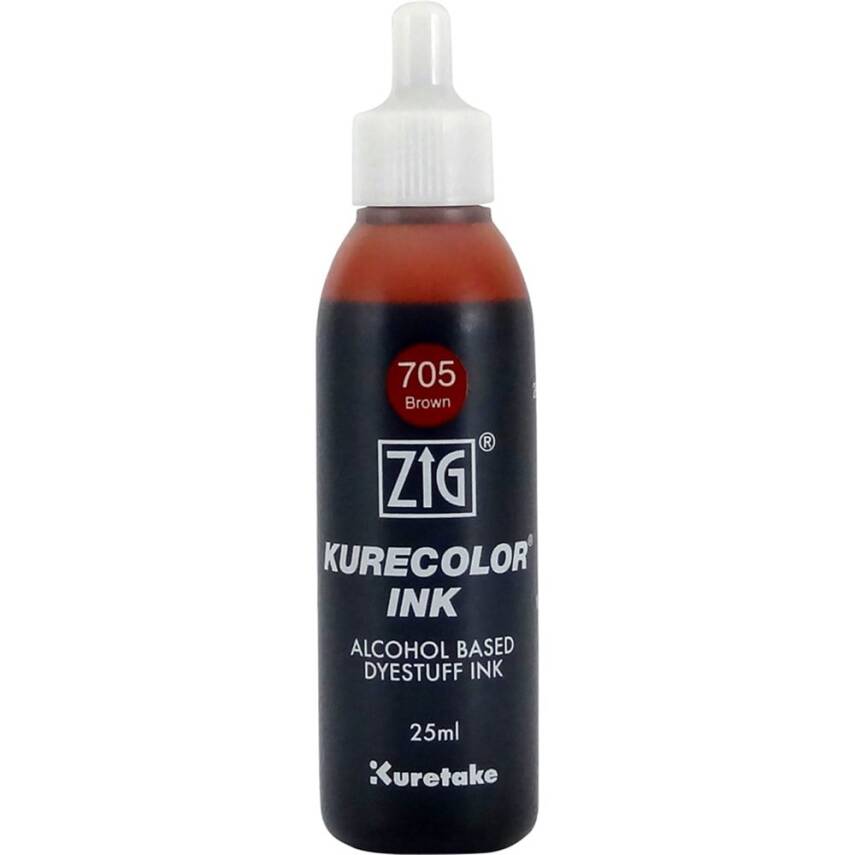 Zig Kurecolor Mürekkep 25 ml 705 Brown - 1