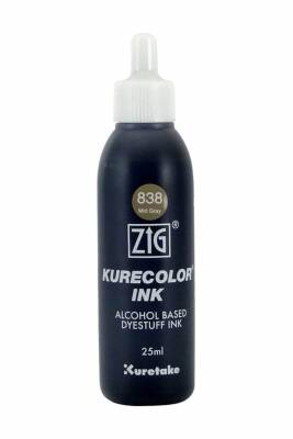 Zig Kurecolor Mürekkep 25 ml 839 (838) Mid Gray