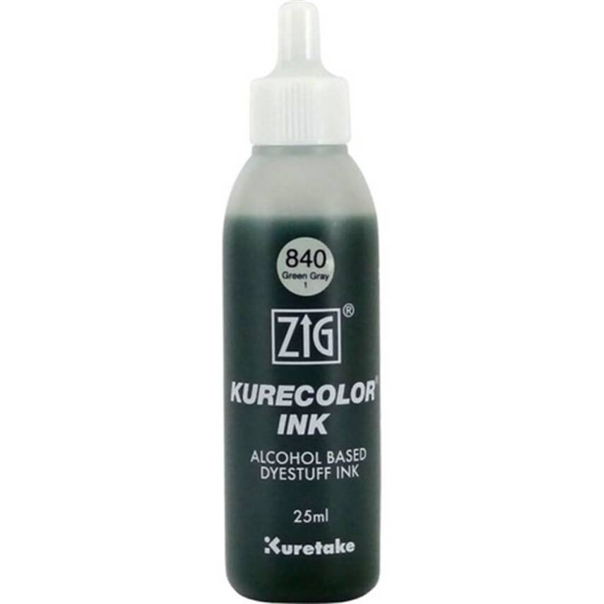 Zig Kurecolor Mürekkep 25 ml 840 Green Gray 1 - 1