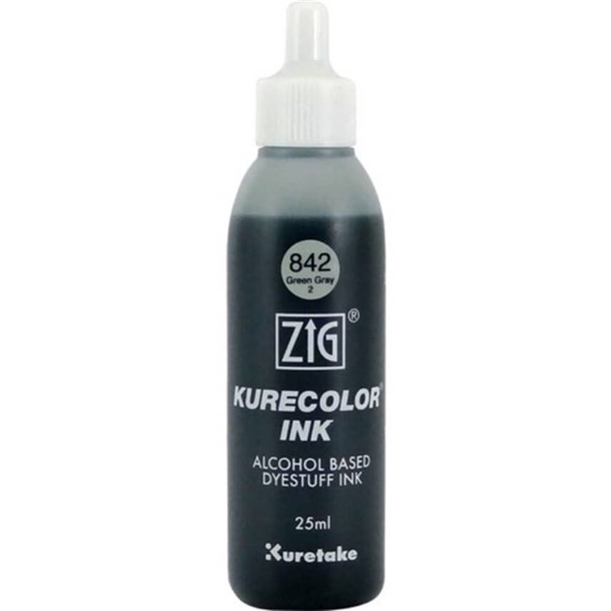Zig Kurecolor Mürekkep 25 ml 842 Green Gray 2 - 1