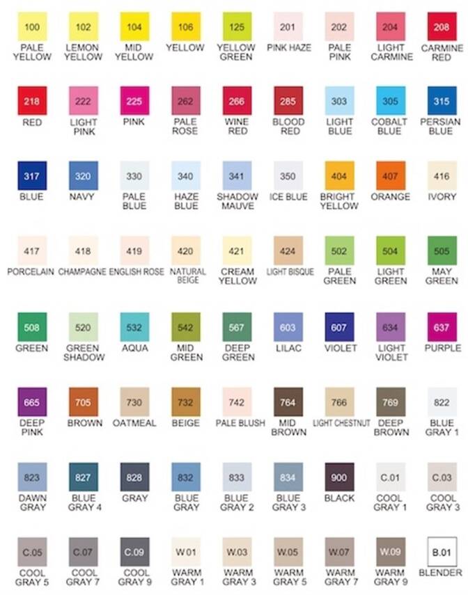 Zig Kurecolor Twin S 72'li Marker Set KC-3000 - 3