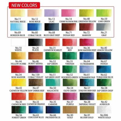 Zig Kuretake Gansai Tambi Professional Japanese Watercolour 48 Colours - 2