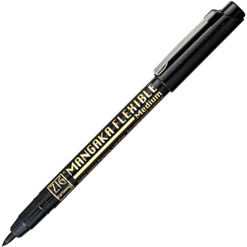 ZIG Mangaka Drawing k.felexible CNMM Medium Black - 1