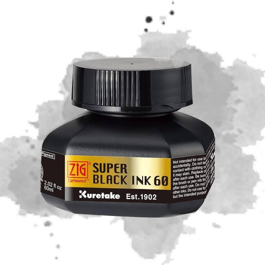Zig Mangaka Ink Super Black 60 ml - 2