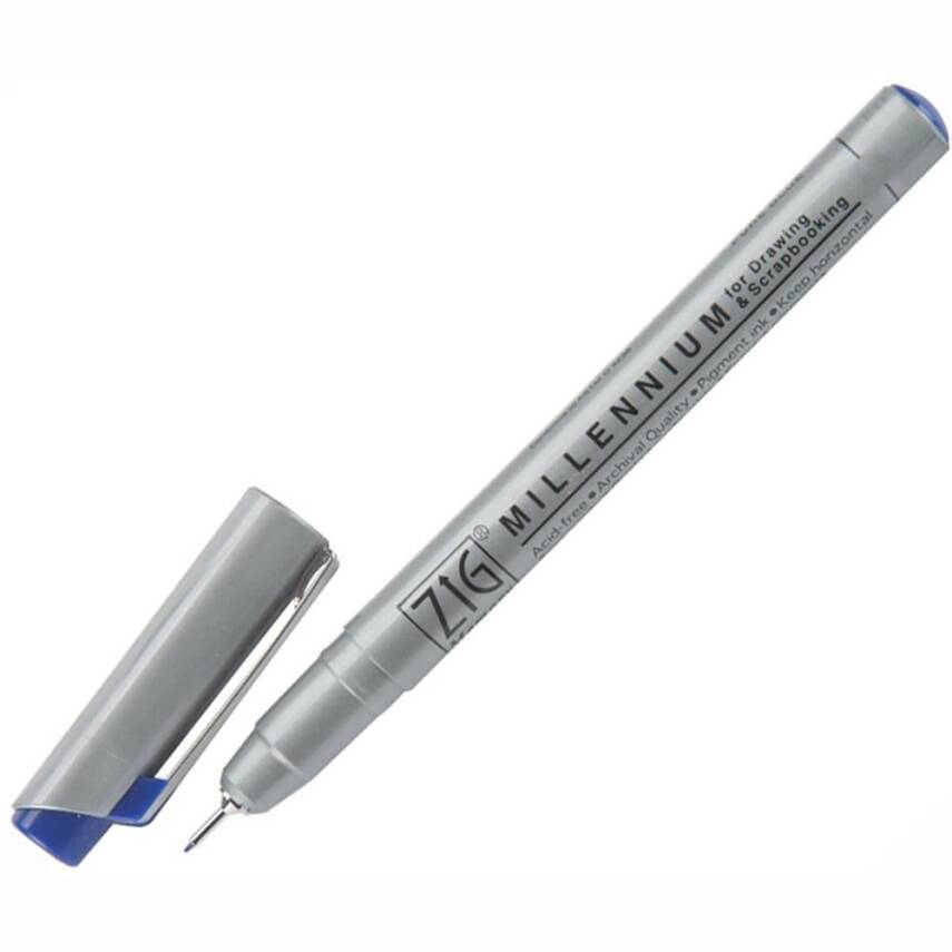 Zig Millennium Teknik Çizim Kalemi 0.35 mm Pure Blue 030 - 1