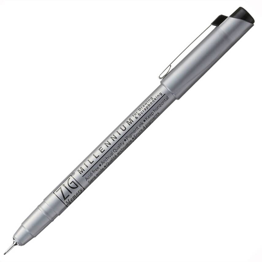 Zig Millennium Teknik Çizim Kalemi 0.65 mm Pure Black 010 - 1