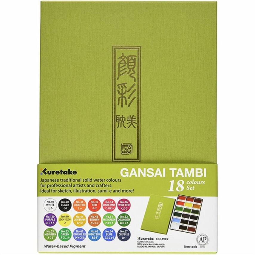 Zig Pigment Gansai Tambi Suluboya Seti 18'Li - 1