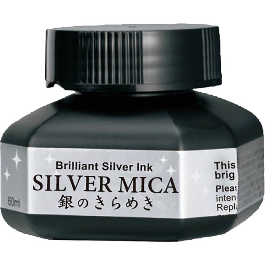 Zig Silver Mica Metalik Gümüş Renk Mürekkep 60 ml - 1