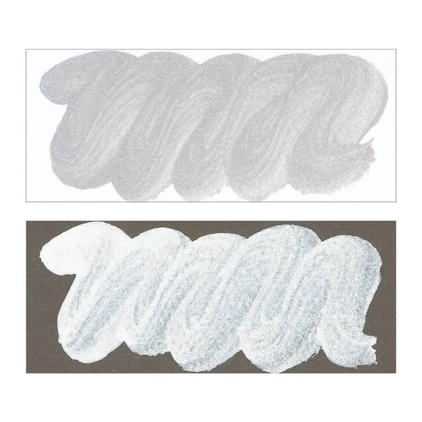 Zig Silver Mica Metallic Silver Color Ink 60 ml - 2