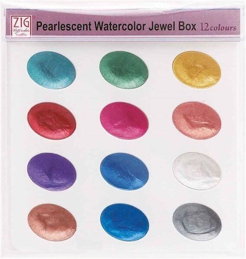 Zig Suluboya Pigment Jewel Box Wsk G204-5 12 Renk - 1