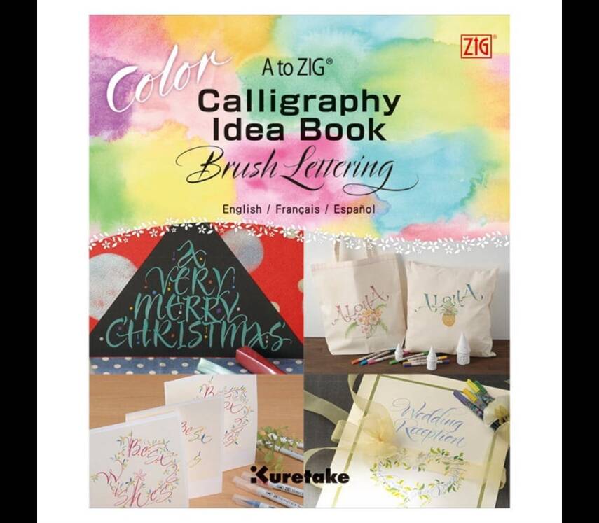 Zig Training Booklet Color Fude Pens intx500-812 - 1