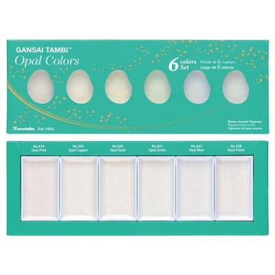 Zig Watercolor Gansai Tambi Opal Color 6 Colors - 1