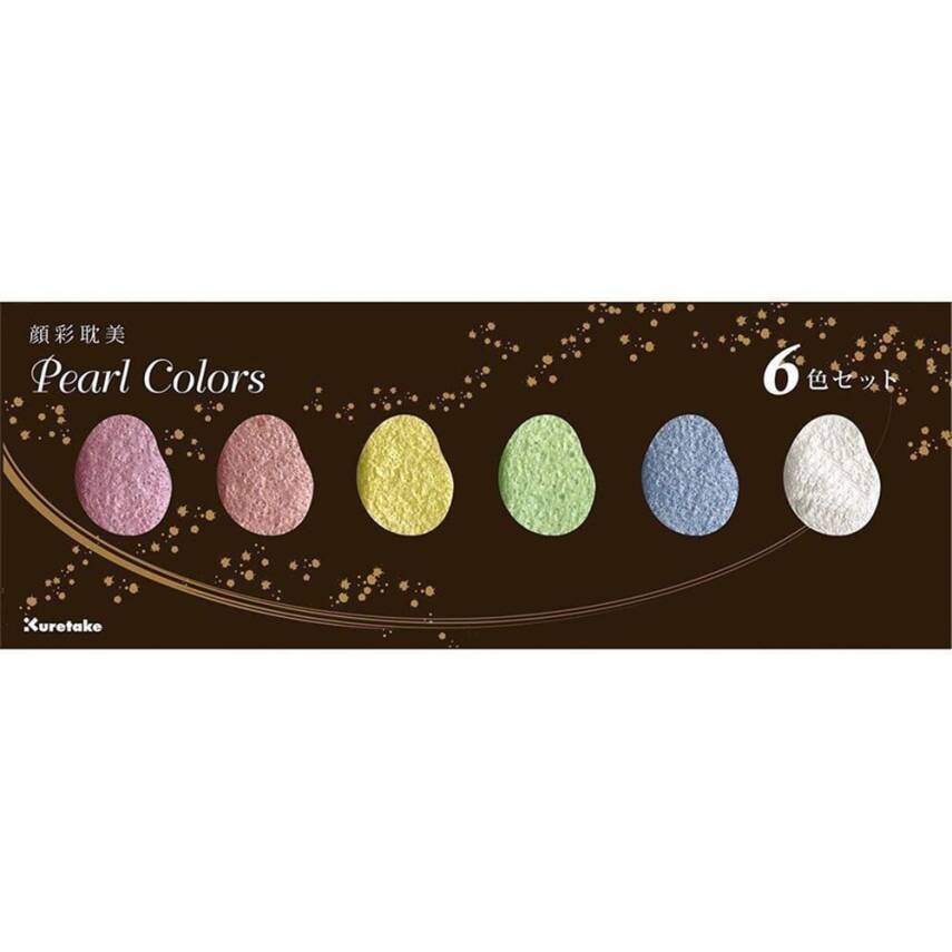 Zig Watercolor Pigment Pearl Colors Mc20Pc/6V 6 Colors - 2